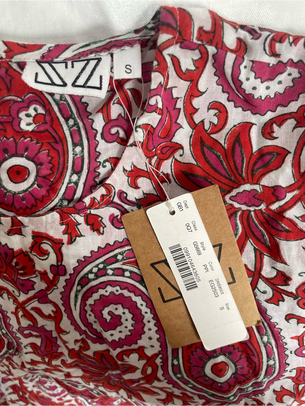 SZ Blockprints J Crew top - Picture 6 of 9